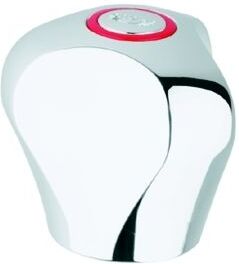 Grohe Griff 45124 45124000 Treflor mit Griffbef. blau/rot 1/2" chrom
