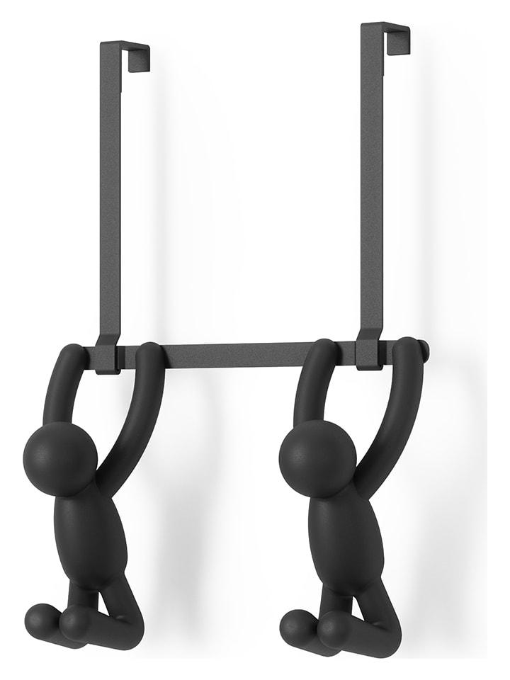 umbra Türgarderobe "Buddy" in Schwarz - (B)22 x (H)30 x (T)11 cm - onesize