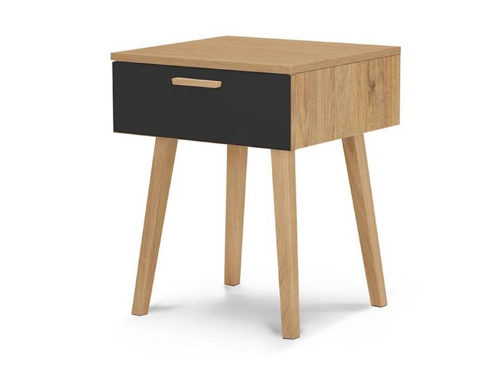 KONSIMO® Nachttisch FRISK Nachtkonsolen Nachtschränke, mit Schubladen, Skandinavischer Stil, Höhe der Füße 42 cm