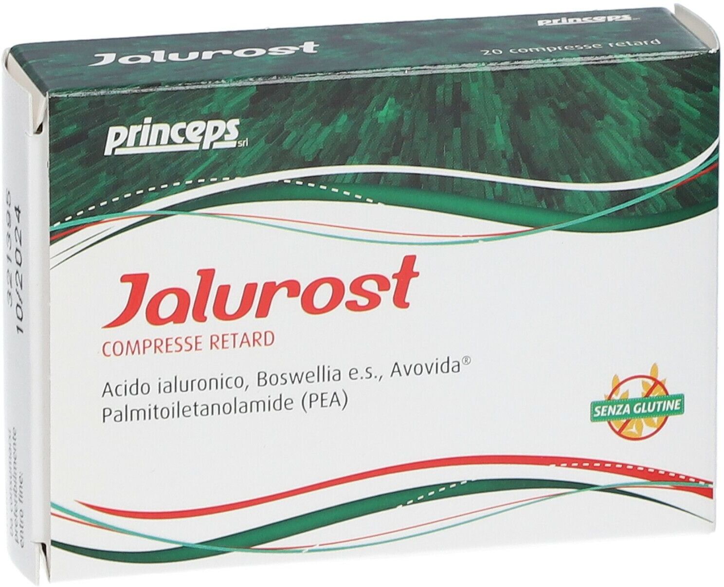 PRINCEPS Srl Jalurost Compresse Retard  - Integratore Articolare con Acido Ialuronico - 20 Compresse