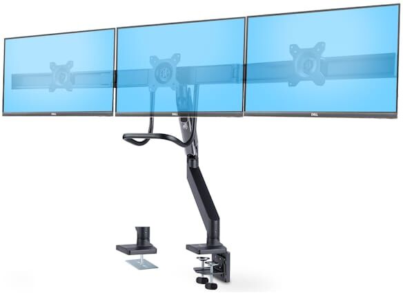 StarTech.com Crossbar Triple Monitor Desk Mount, VESA