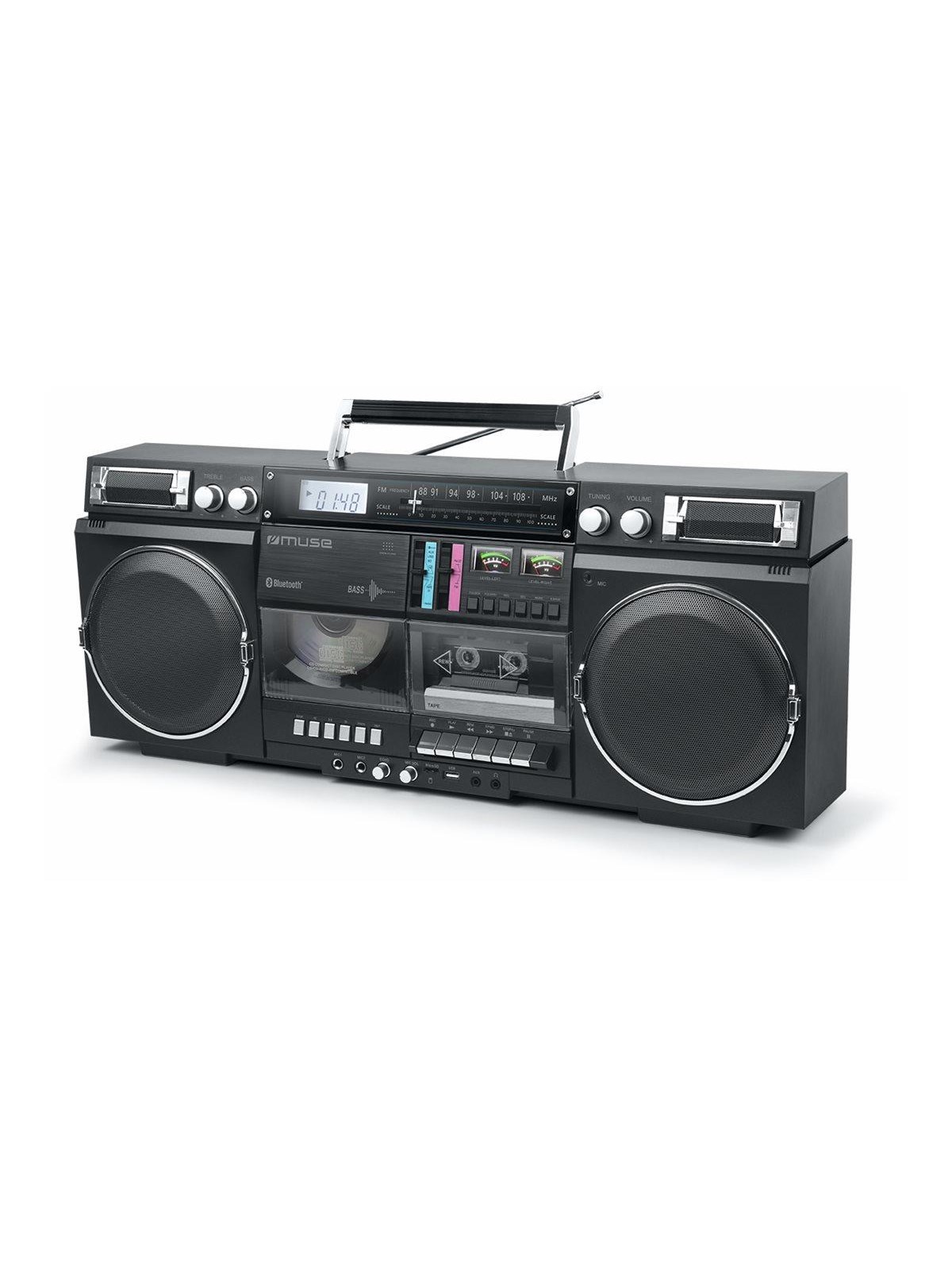 Muse M-380 GB - boombox - CD USB-host flash memory card Cassette Bluetooth