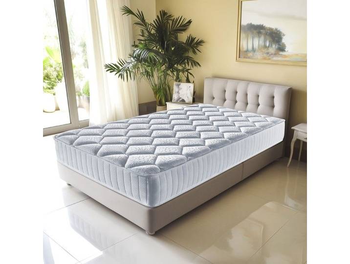 Matelas 90x190 - Hauteur 25 cm - Accueil Moelleux - Soutien Equilibre - 5 Zones de Confort - Confort Quotidien