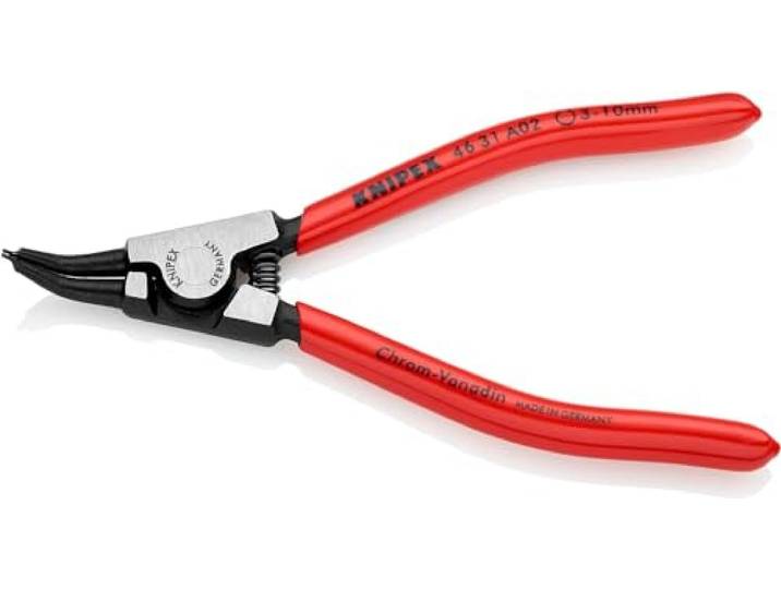 Knipex Pince pour circlips pour circlips extérieurs d'arbre\, 46 31 A02 Coudées à 45° gainées en plastique 130 mm