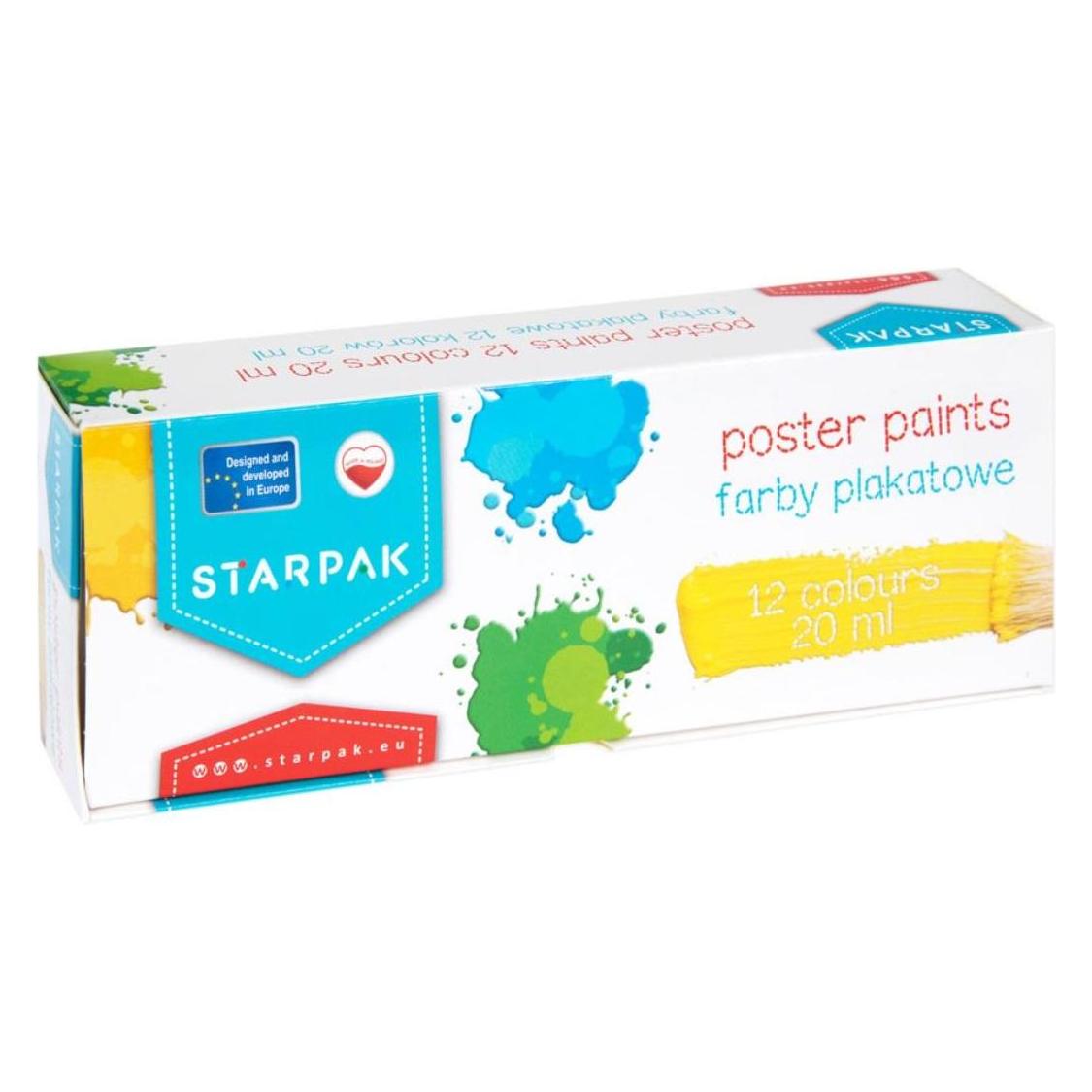 Starpak Plakatfarben 12kol / 20ml Schule (20 ml) (378236)