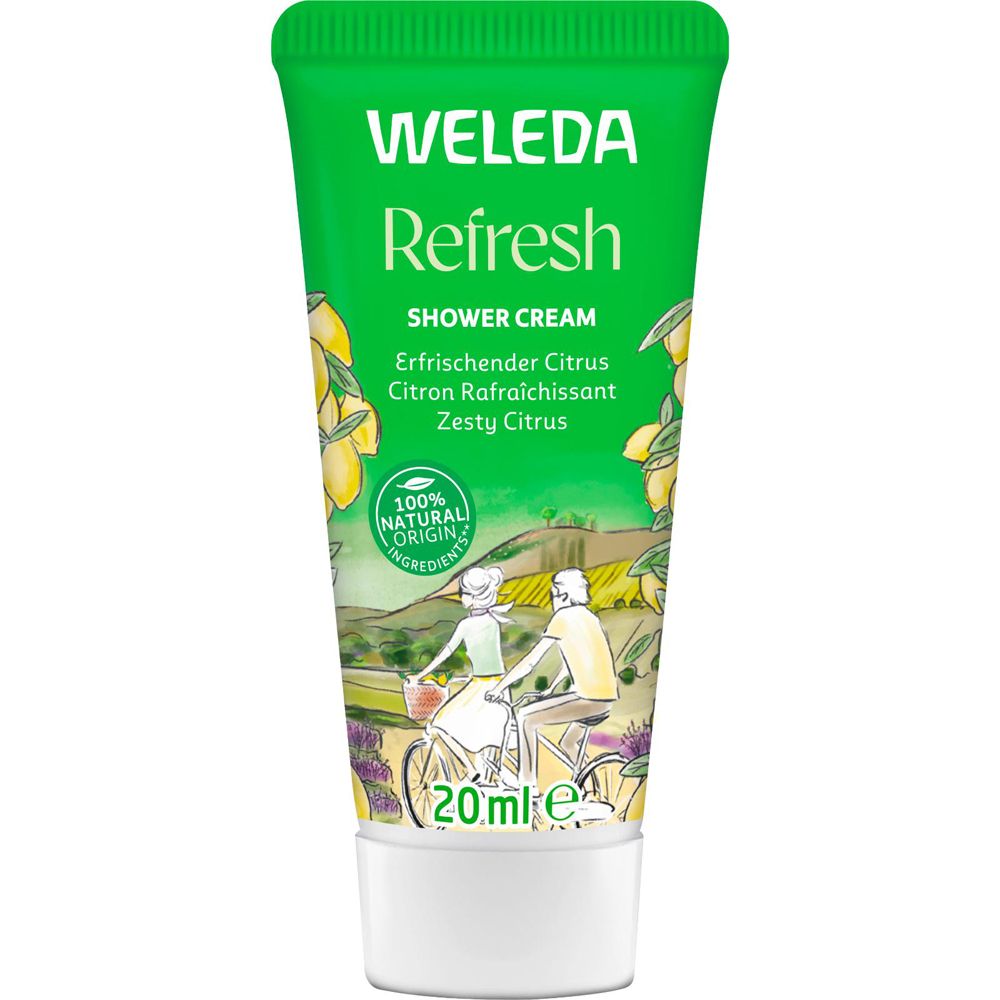 Weleda Refresh Shower Cream Citrus erfrischend 20 ml Duschgel