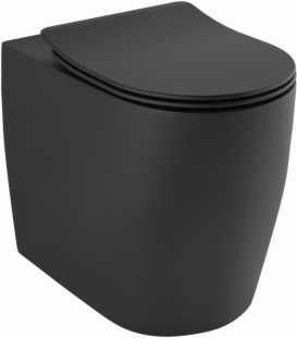 Kludi RESA R Spiralflush-Stand-WC 23WCB0439  55cm, Universalförmiger Abfluss Mattschwarz