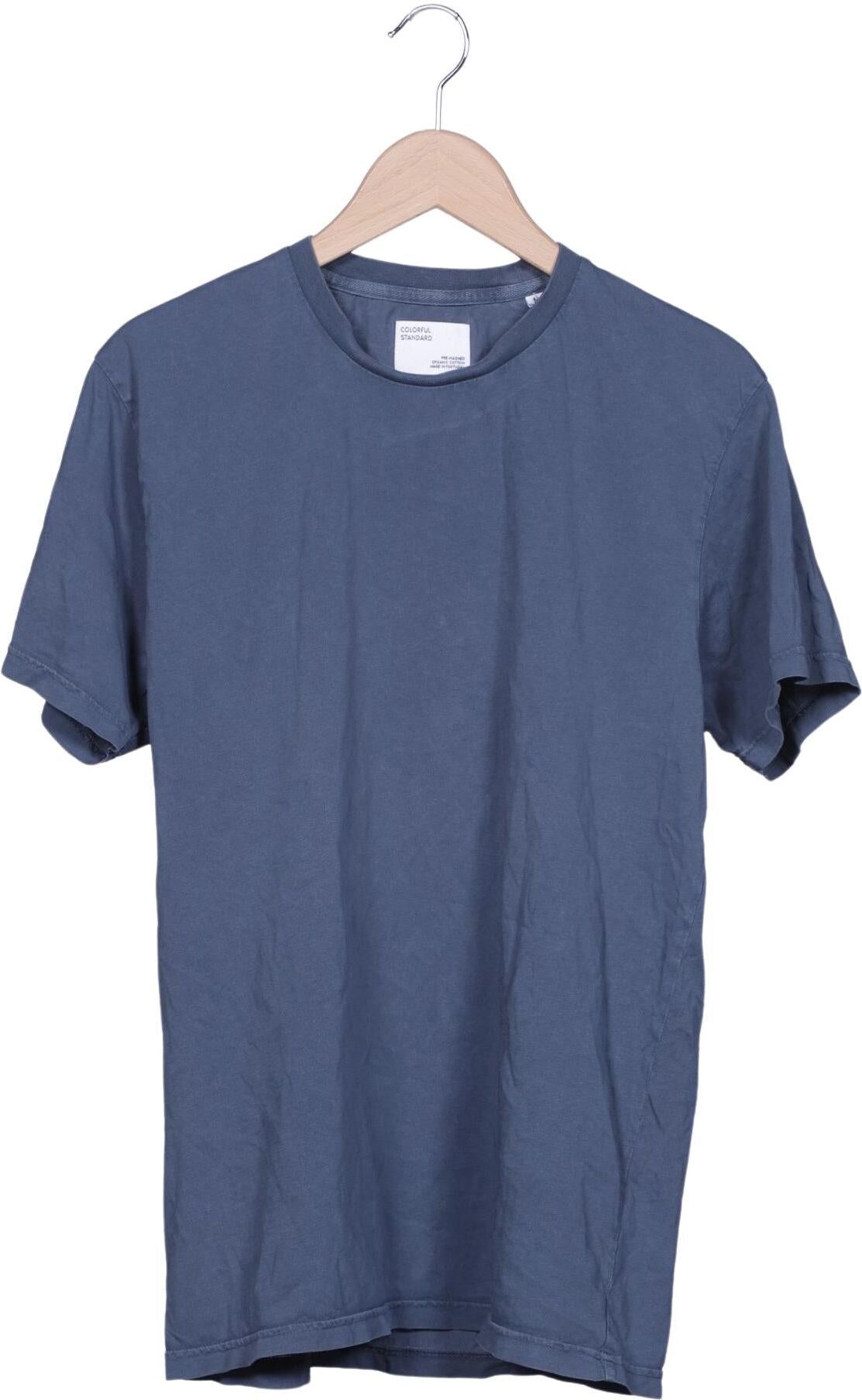 Colorful Standard Herren T-Shirt, Blau, Gr. M, Baumwolle - Second Hand