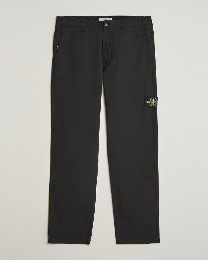 Stone Island Dense Cotton Twill Pants Black men W33 Sort