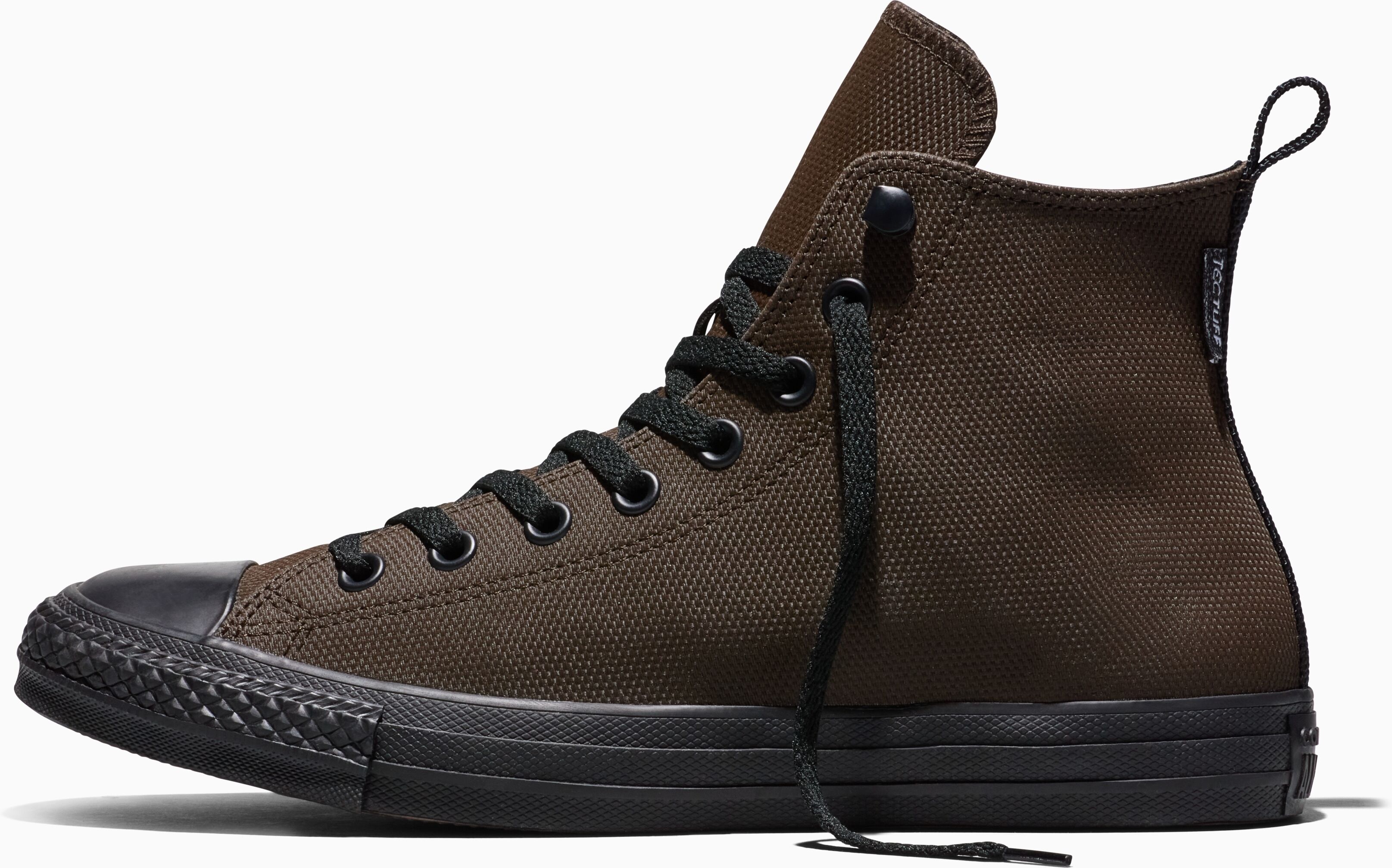Sneaker CONVERSE "Chuck Taylor All Star", Herren, Gr. 44, braun (fresh brew, schwarz, schwarz), Leder, Textil, Schuhe Sneaker, haltbares, wasserabweisendes Tectuff Material