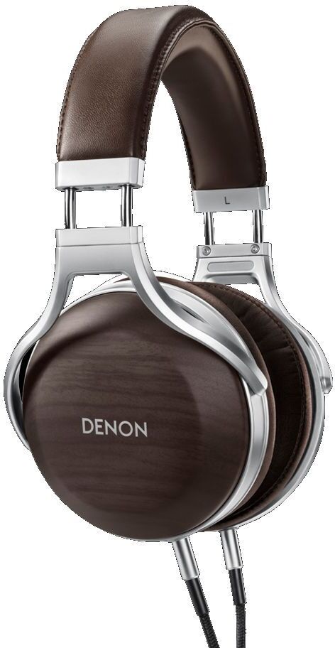 Denon AH-D5200, Kabelgebunden, 5 - 40000 Hz, 385 g, Kopfhörer, Braun, Silber