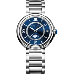 Maurice Lacroix Fiaba Moonphase FA1084-SS002-420-1 Sonderangebot - blau,silber - 32mm