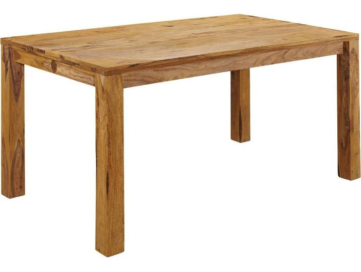 MASSIVMOEBEL24 Table à manger 160x90 Palissandre huilé Brun NATURE BROWN #814