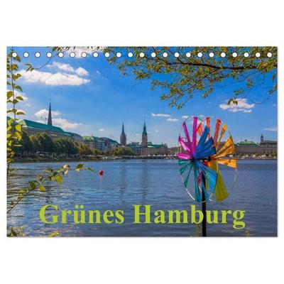 Grünes Hamburg (Tischkalender 2026 DIN A5 quer), CALVENDO Monatskalender