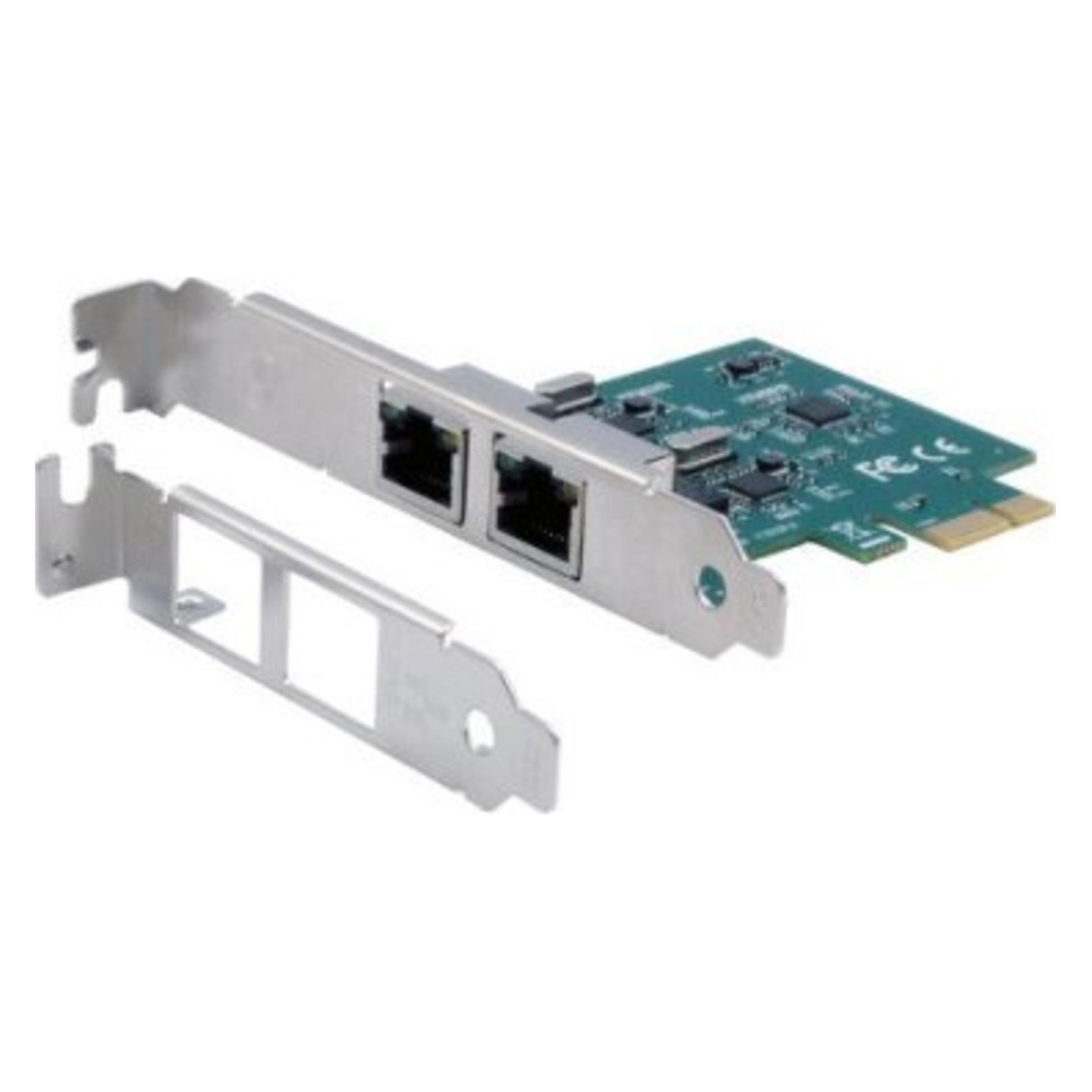 Exsys GmbH Dual PCIe Netzwerk-Karte 2x 1Gigabit (Mini PCI Express) (EX-60102)