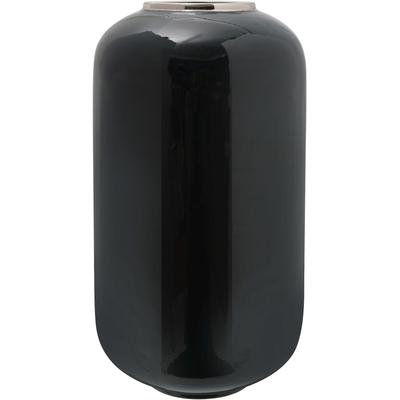 Dekovase KAYOOM "Vase Art Deco 275", grün, B:24cm H:48,5cm T:24cm Ø:24cm, Metall, Vasen