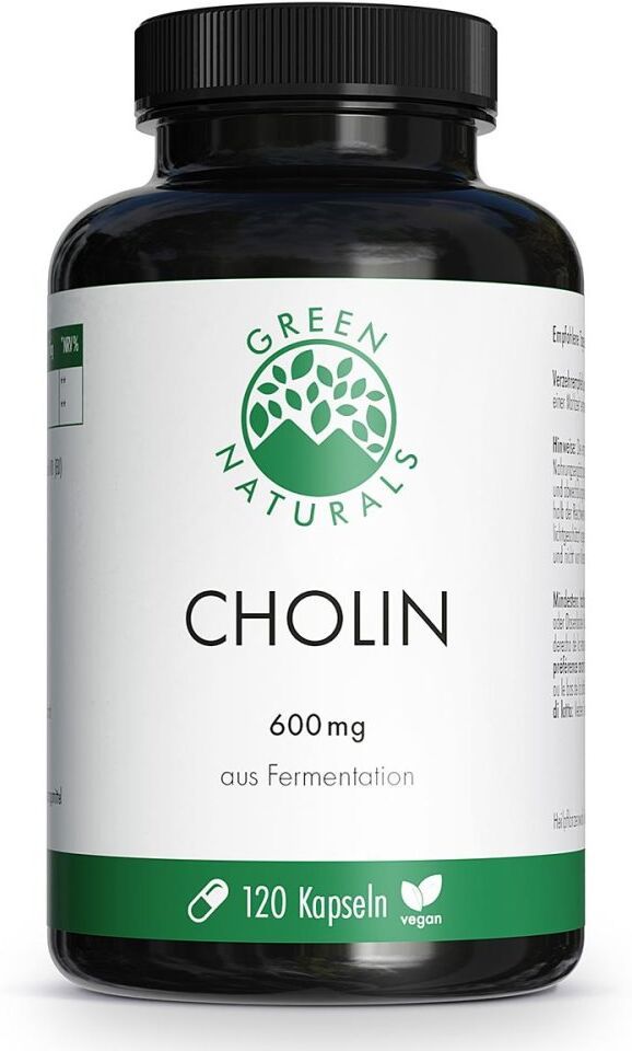 Green Naturals® Cholin 600 mg hochdosiert Kapseln vegan