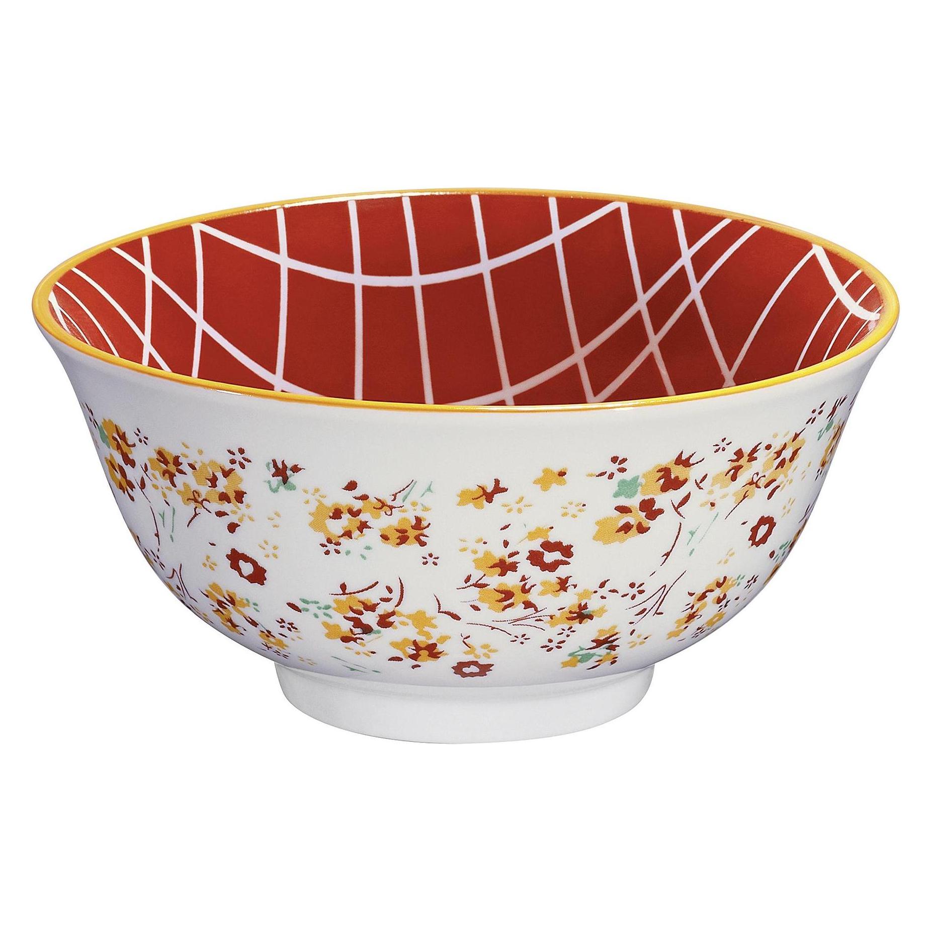 Cilio Bowl Amici Blumen Porzellan 500 ml (15 cm, 0.50 l) (107678-136833.0110) Mindestbestellmenge: 6 Stück