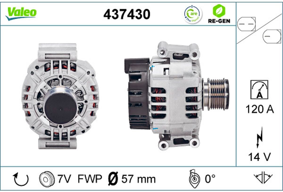 Drehstromgenerator VALEO 437430