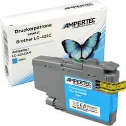 Kompatible Tinte ersetzt Brother LC-424C  cyan