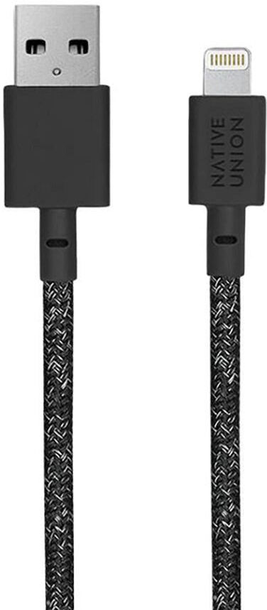 Native Union Belt Kabel USB-A til Lightning m. Læderspænde 3 meter. - Cosmos