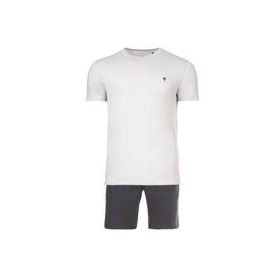 Schlafanzug JOOP "Pyjama Core", Herren, Gr. XXL, grau, Obermaterial: 96% Baumwolle CO. 4% Elasthan EL., Homewear-Sets Schlafanzug