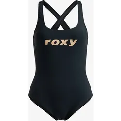 ROXY Damen Badeanzug ACTIVE, Größe S in Schwarz Schwarz