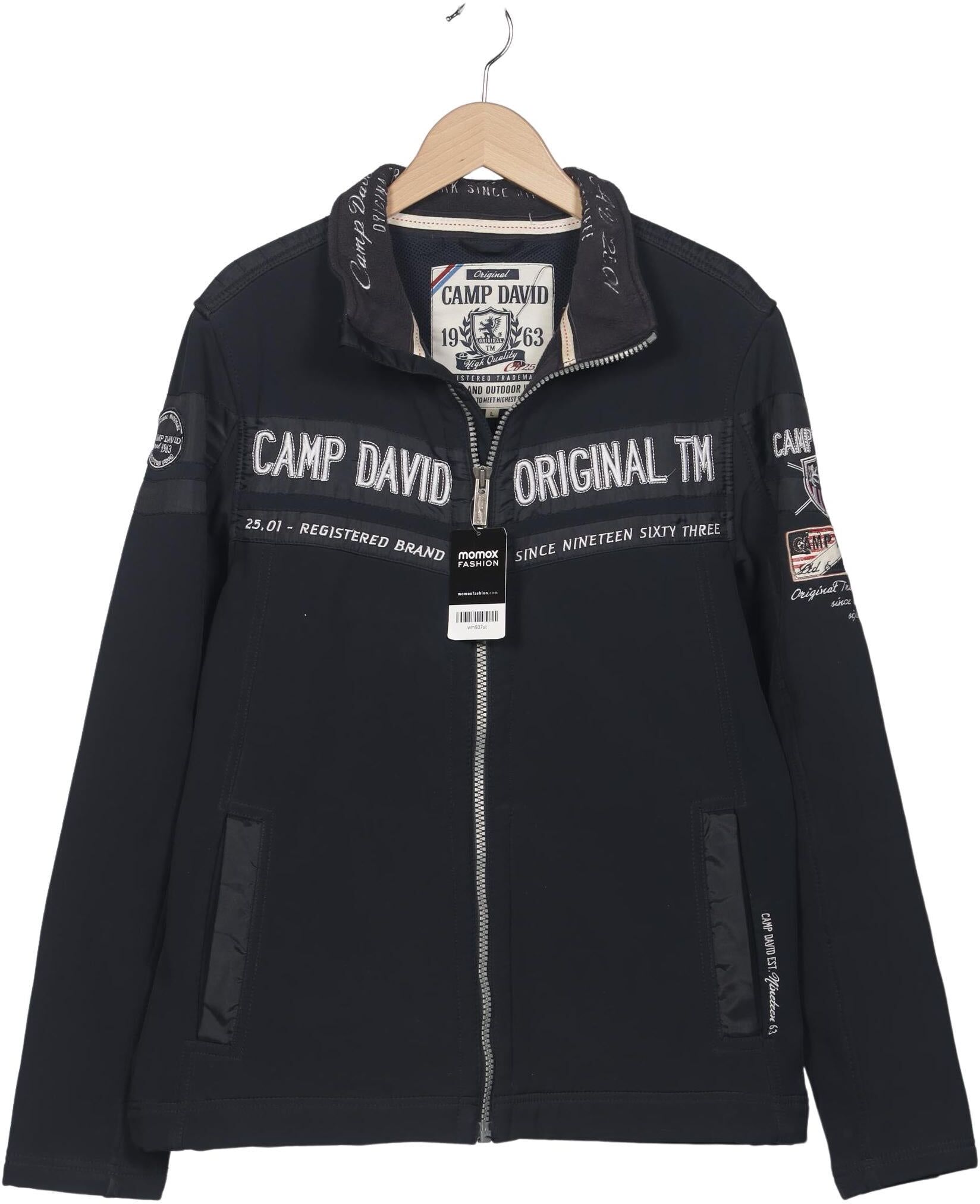 Camp David Herren Jacke, Marineblau, Gr. L, Synthetik - Second Hand