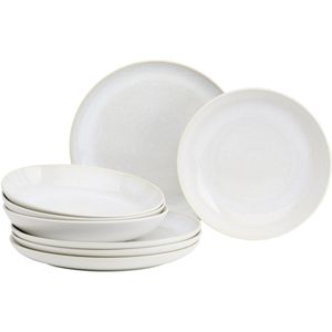 Ritzenhoff&Breker Tafelservice Laredo, Steinzeug, für 4 Personen, creme, rund, 8-teilig