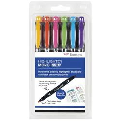 Tombow MONO edge Textmarker Mehrfarbig
