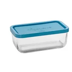 Bormioli Glasbehälter 21 x 13 x 8 cm mit Deckel, Frigoverre, 8er-Pack