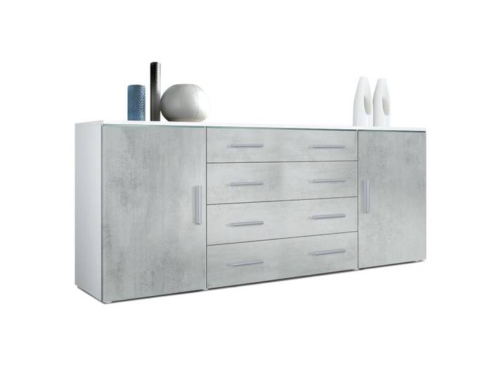 SIDEBOARD Verona Beton Oxid Optik