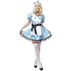 Metamorph Alice im Wunderland Satinkleid (M)
