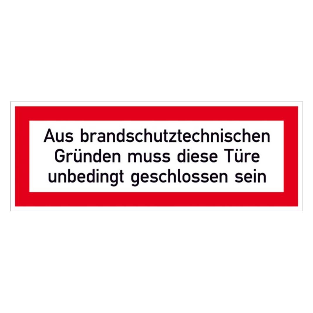 Wolk 21.2556 Hinweisschild Aus brandschutztechnischen Gründen muss diese (21.2556)