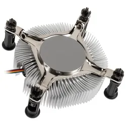 Akasa AK-CC6601EP01 Low Profile CPU-Kühler - Sockel LGA 1700 (26.92 mm), CPU Kühler, Grau, Mehrfarbig, Transparent, Silber, Schwarz