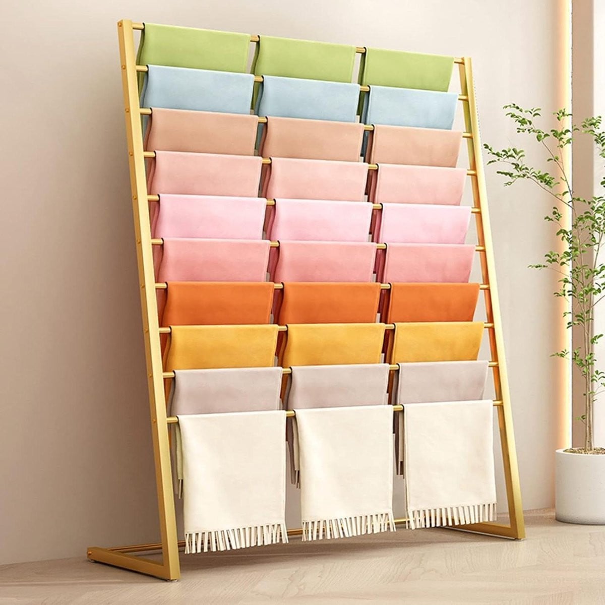 Displayrek Sjaals Accessoirehouder in Goud - 80 cm