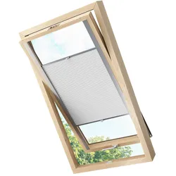 KS Handel 24 Dachfensterplissee Faltrollo Thermo verdunkelnd passend für Velux P10 Weiss