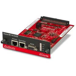 Yamaha Dante-MY16-AUD2 - Dante Interface Card 16 Channel Digital In/Out 2x RJ-45 24, Audio Interface, Rot, Schwarz