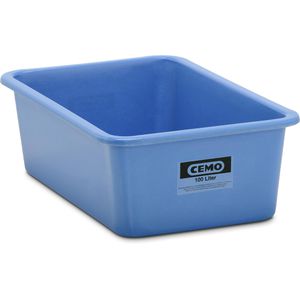 CEMO Großbehälter 7567, 100 Liter, blau, 88 x 29 x 58cm, aus GFK