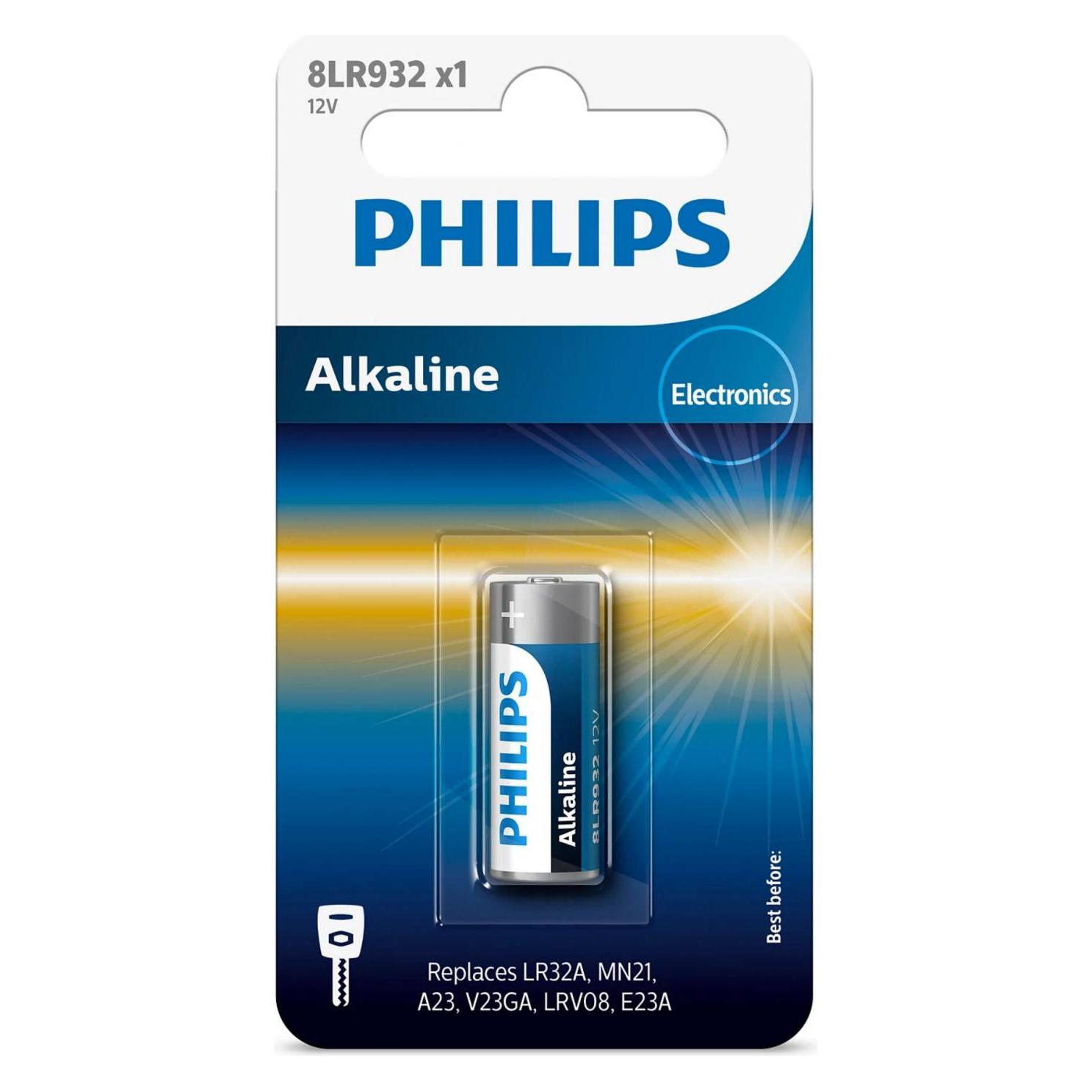 Philips 1x 23A/MN21/LRV08/8LR932 (1 Stk., Gerätespezifisch, 50 mAh) (8LR932/01B)