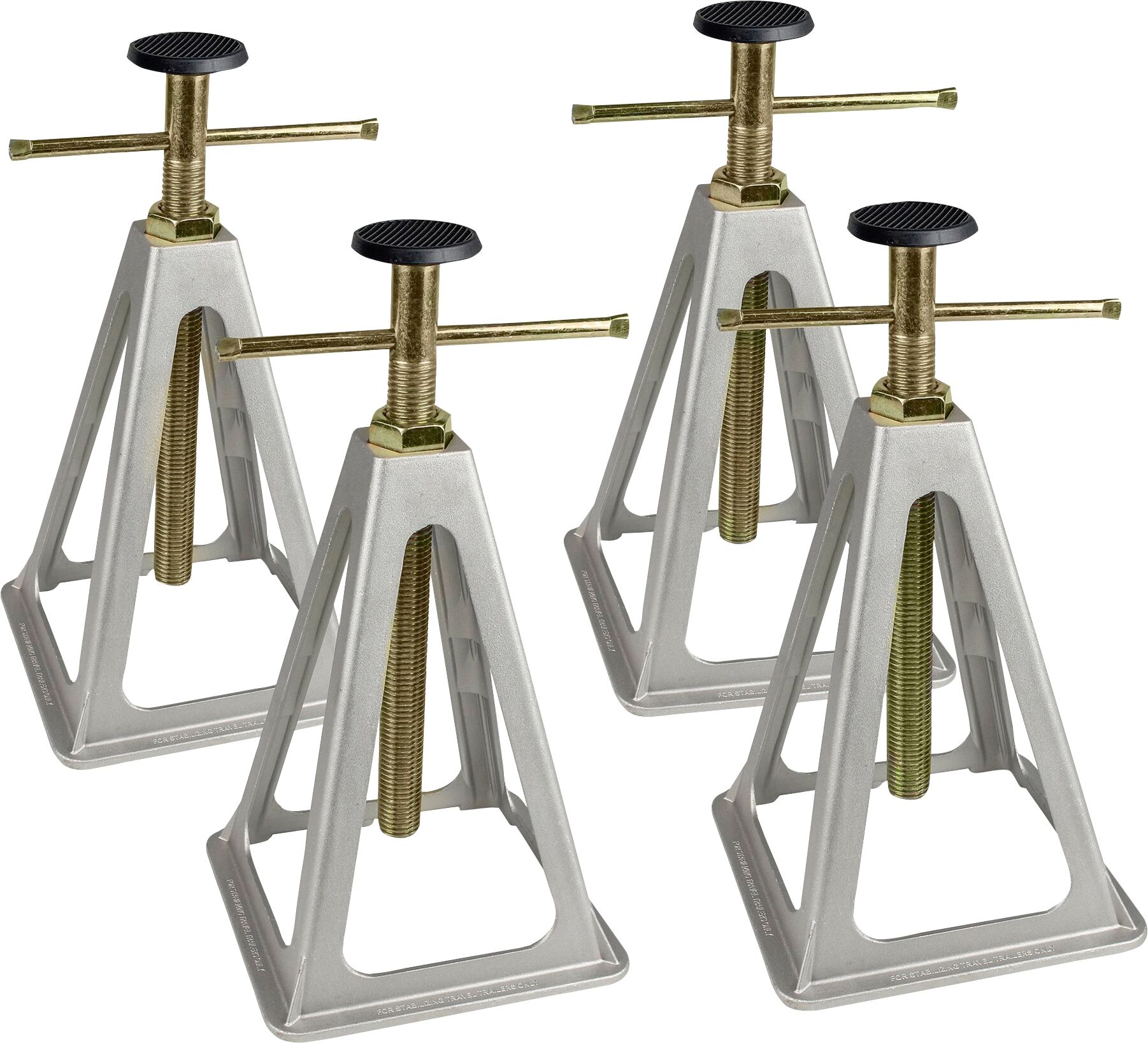 Anhänger-Abstellstütze CALIMA, silber (silberfarben), Abstellstützen, Anhänger-Abstellstütze, aus Aluminium silberfarben Einheitsgröße