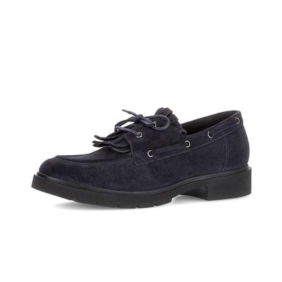 Mokassin GABOR "Mokassin", Damen, Gr. 42, blau, Schuhe Mokassin