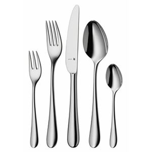 WMF Besteck-Set Merit, mit Besteckkasten, Edelstahl 18/10, für 6 Personen, silber poliert, 30-teilig