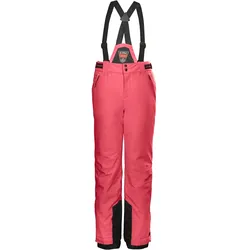 Killtec, Mädchen, Skihosen, Mädchen KSW 77 GRLS SKI PNTS Funktionshose/Skihose mit abzippbaren Latz, Schneefang und Kant (164), Rot
