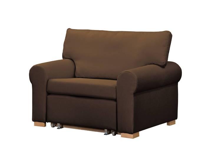 Fauteuil Basic Country Marron/Marron foncé Tissu Luba 125 x 90 x 90cm