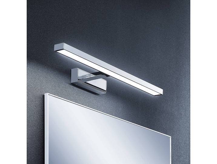 Wandleuchte Jukka Lindby, chrom / silber, für Badezimmer, Aluminium, Modern