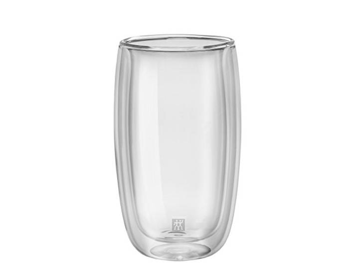 ZWILLING Sorrento Verres à Latte Macchiato à double paroi\, 2x350 ml\, verre borosilicaté\, verres thermiques\, résistants à la chaleur\, ensemble de 2 pièces