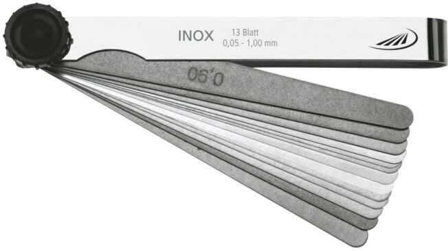 Palpeur Helios Preisser jauge 20 feuilles 0,05-1,00 mm 100 mm acier inoxydable ; Helios-Preisser (0607203)