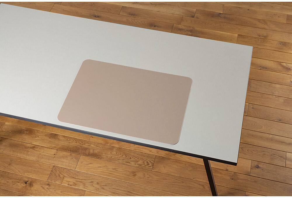 kaiserkraft Schreibunterlage Purosens Stijl, BxT 700 x 500 mm, rose