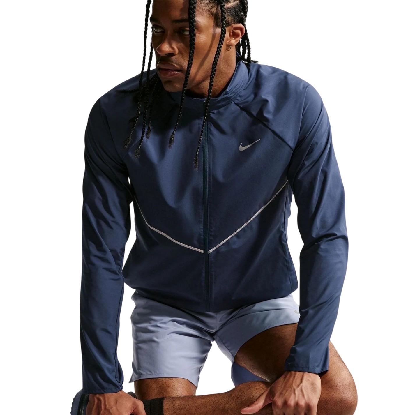 Nike - "Repel Miler" Jacke für Herren, Laufen (Mitternachtsblau)